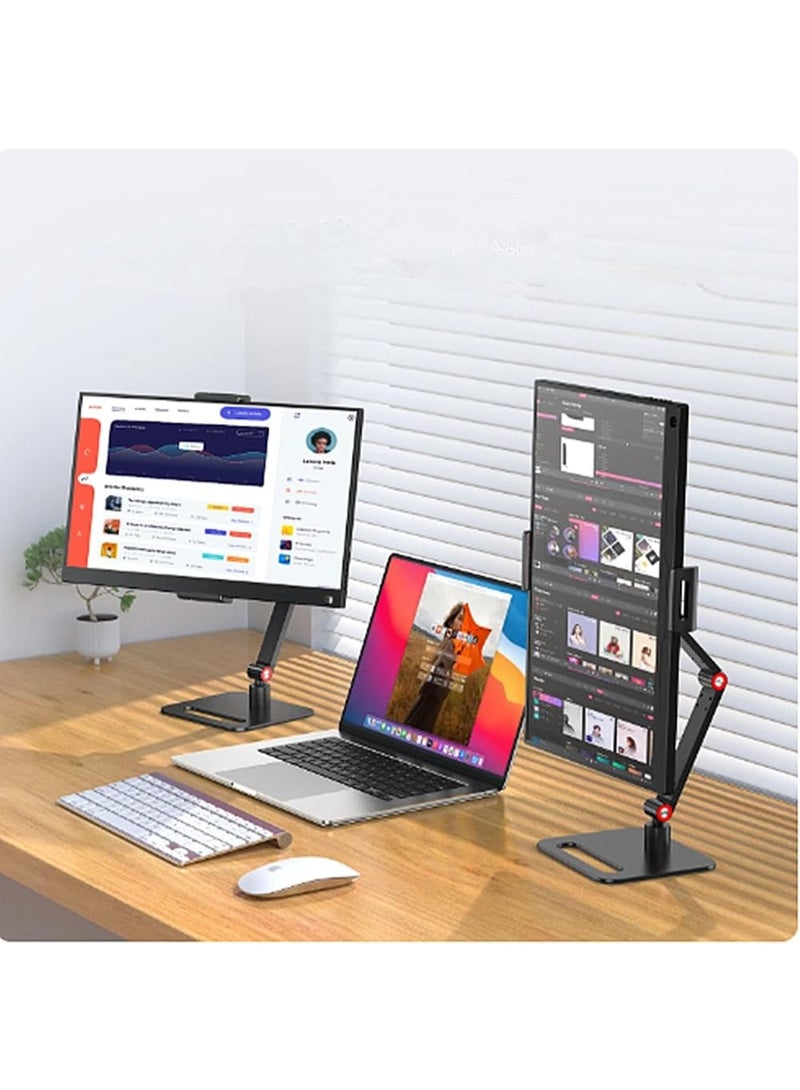 حامل شاشة محمول لشاشات 6-17.3 بوصة، حامل شاشة مكتبي قابل للتوسيع، حامل لوحية 12.9 بوصة - Image 5
